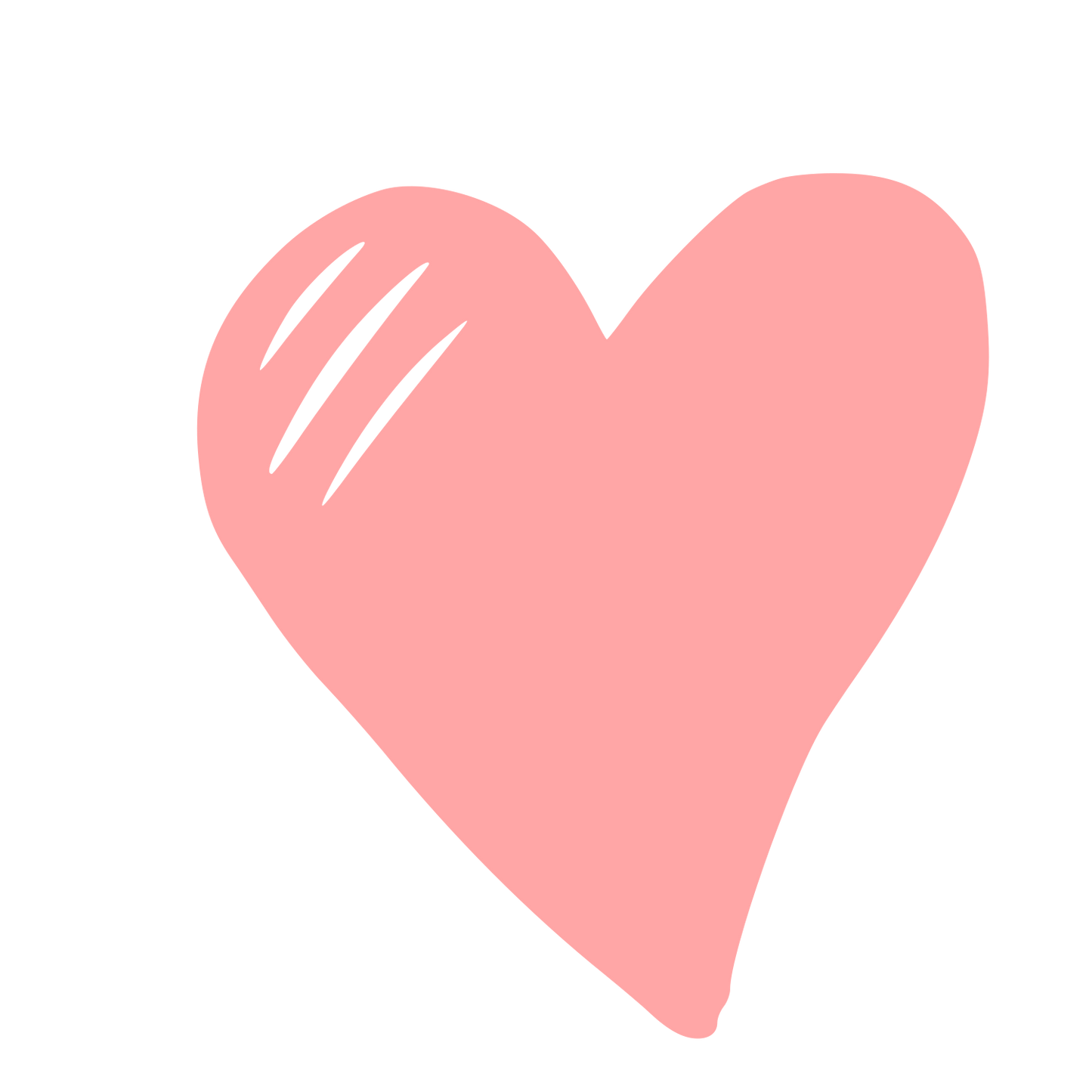 Hand-Drawn Heart Logo #ffa6a6
