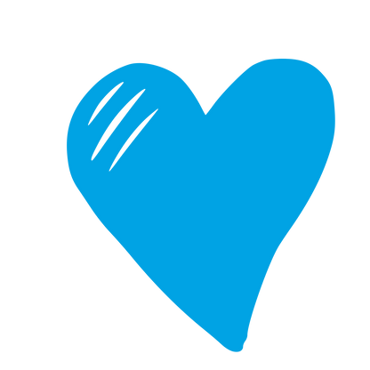 Hand-Drawn Heart Logo #00a3e4