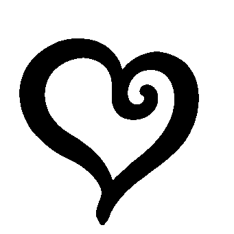Hand-Drawn Heart Swirl Logo