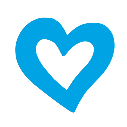 Hand-Drawn Heart Outline Logo #00a3e4