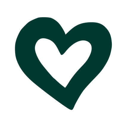 Hand-Drawn Heart Outline Logo #003932