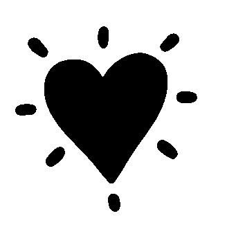 Hand-Drawn Glowing Heart Logo