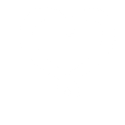 Heart Drop Outline Logo #ffffff