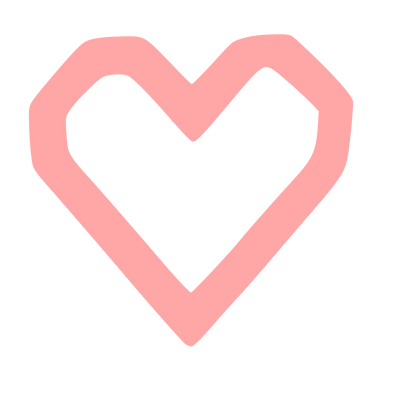 Hand-Drawn Heart Outline Logo #ffa6a6