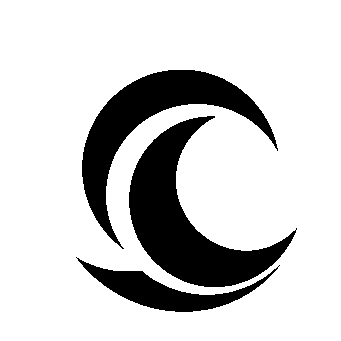 Crescent Moon Wave Logo