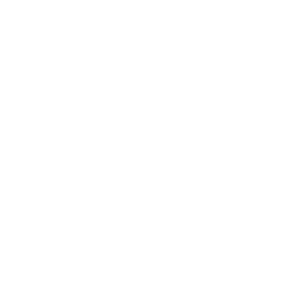 Crescent Moon Circle Logo #ffffff