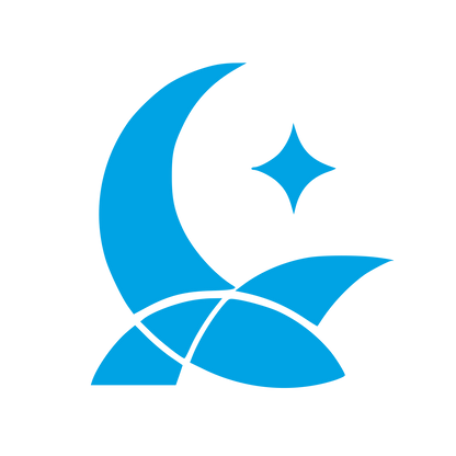 Crescent Moon Star Logo #00a3e4