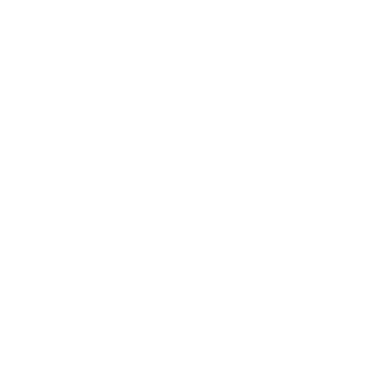 Crescent Moon Star Logo #ffffff