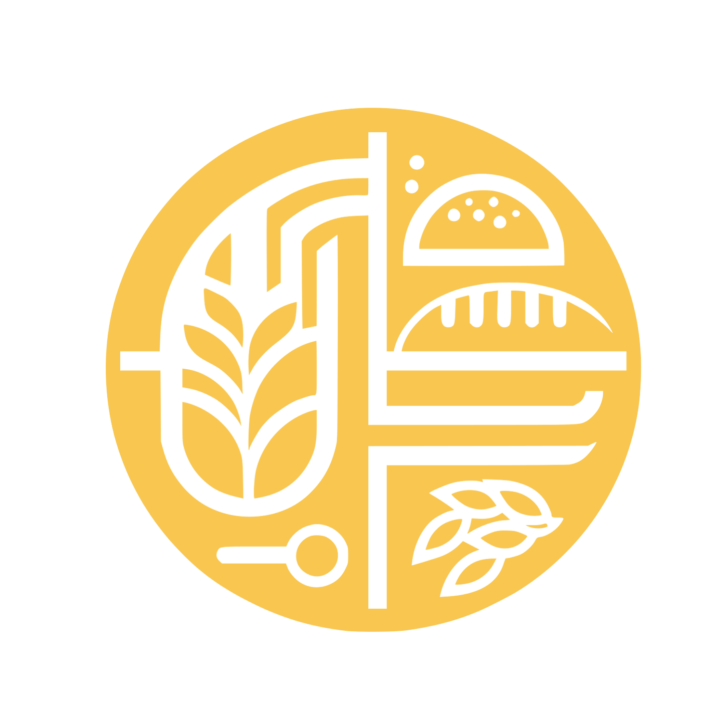 Circular Food Logo #F9C74F