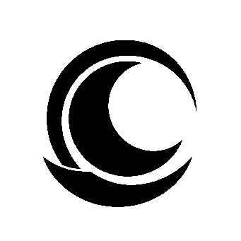Crescent Moon Circle Logo