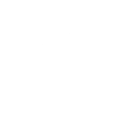 Crescent Moon Circle Logo #ffffff