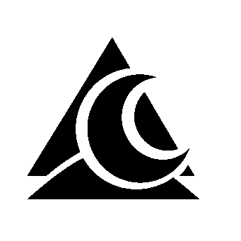 Moon Triangle Overlap Logo