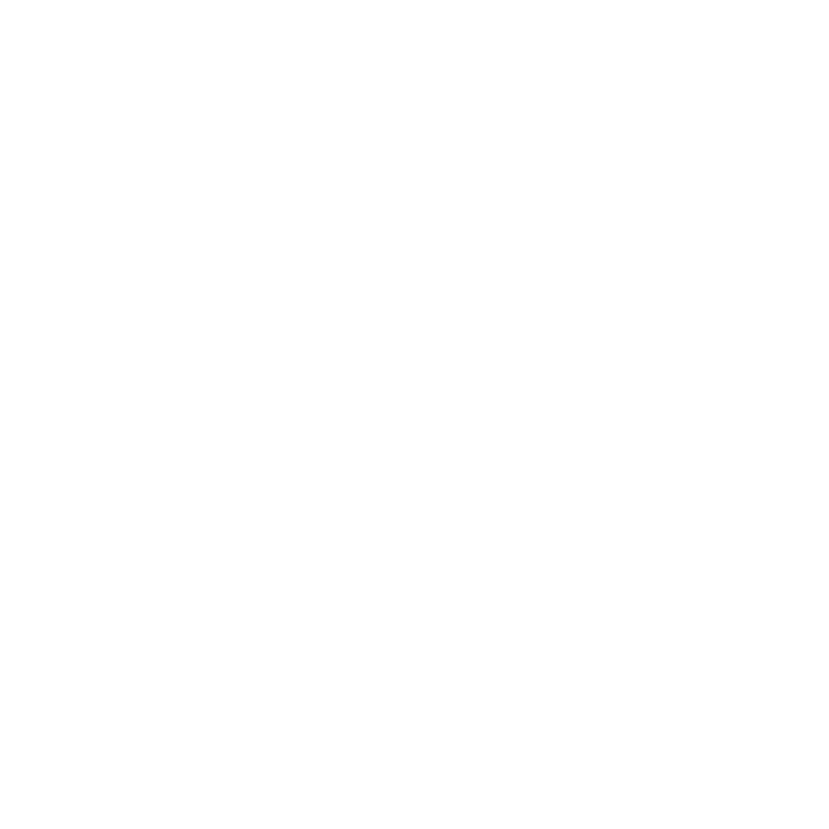 Moon Triangle Overlap Logo #ffffff