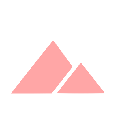 Twin Peaks Mountain Logo #ffa6a6