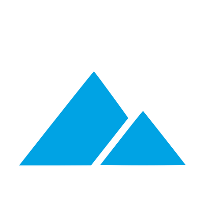 Twin Peaks Mountain Logo #00a3e4