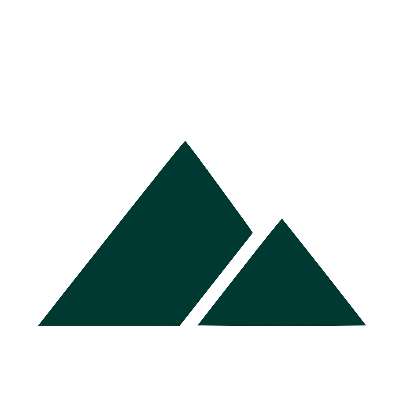 Twin Peaks Mountain Logo #003932