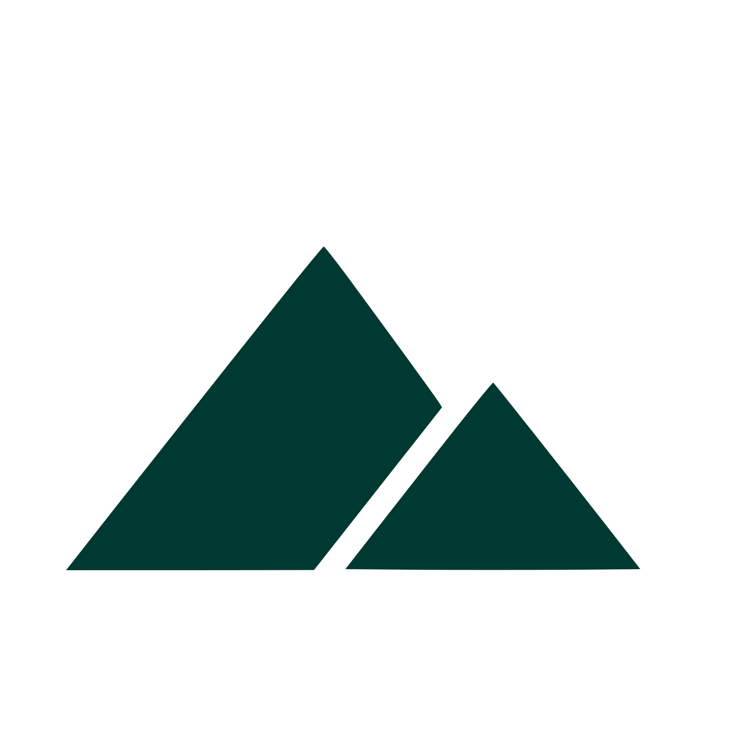 Twin Peaks Mountain Logo #003932