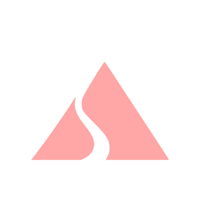 Mountain River Path Logo #ffa6a6
