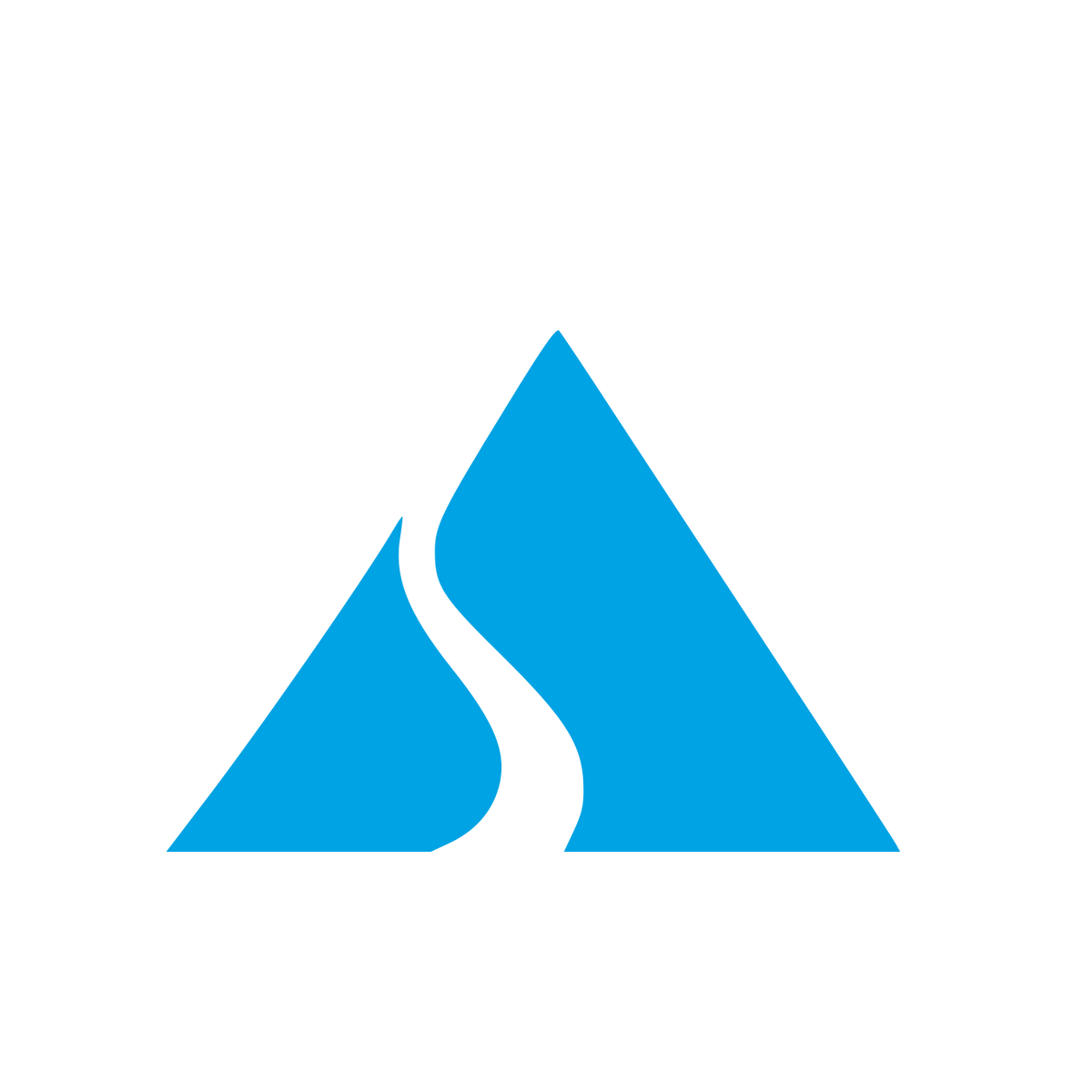 Mountain River Path Logo #00a3e4