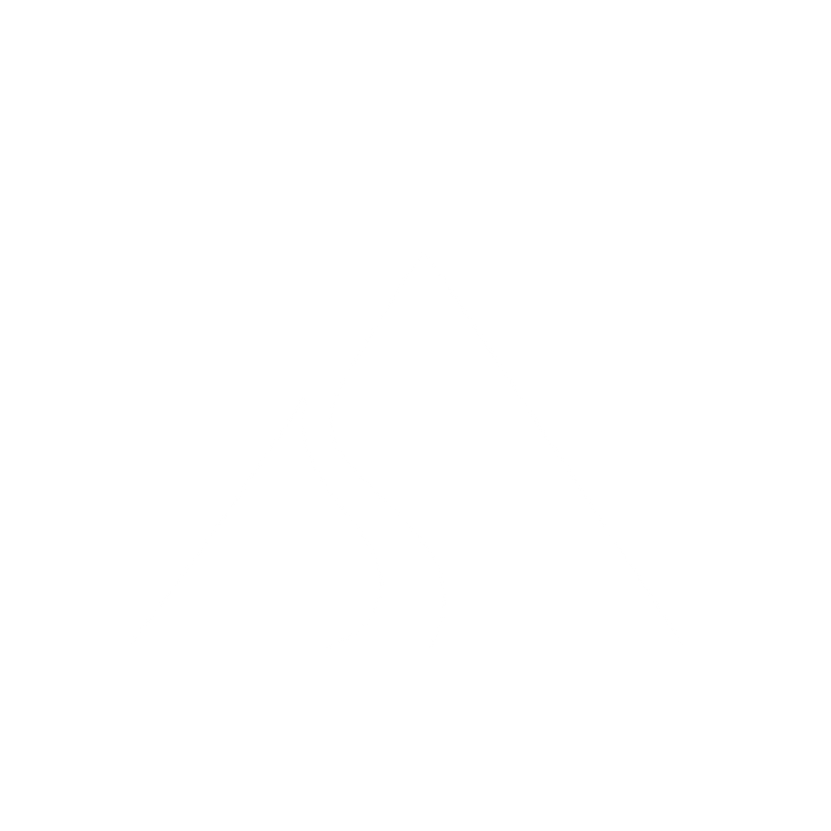 Mountain River Path Logo #ffffff