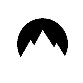 Mountain Peak Circle Logo