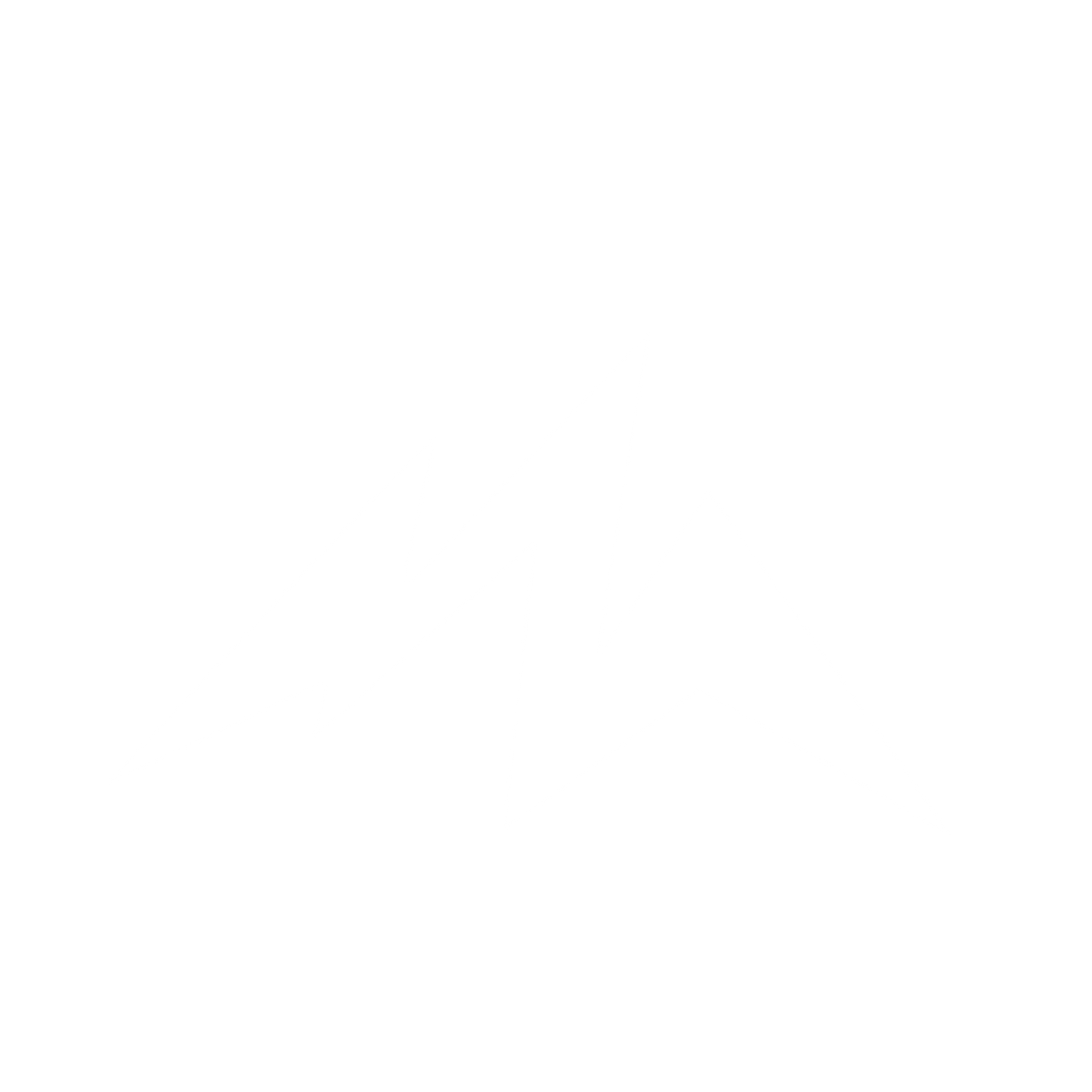Lightning Mountain Peak Logo #ffffff