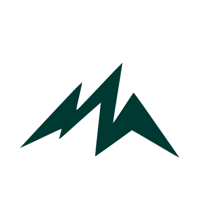 Lightning Mountain Peak Logo #003932