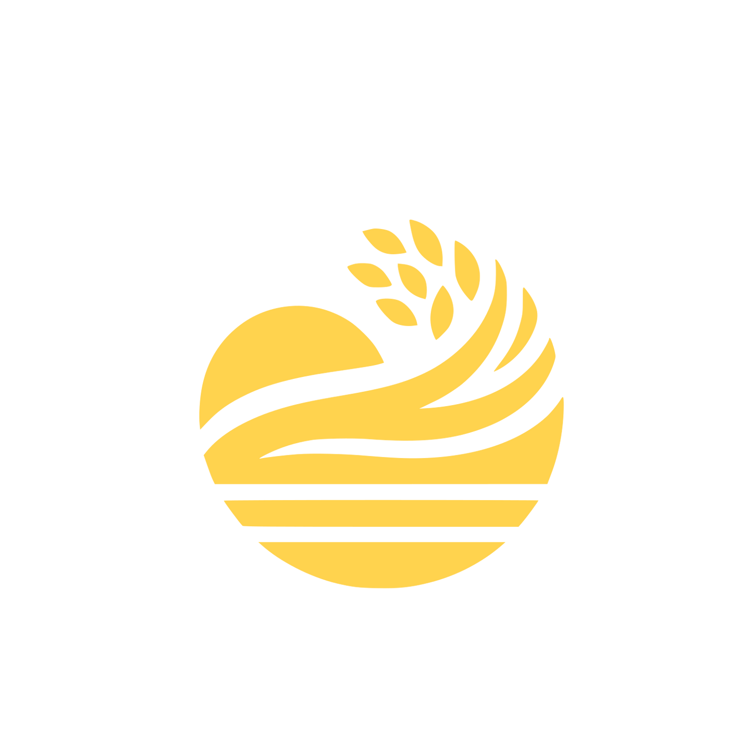 Landscape Wave Logo #FFD34E