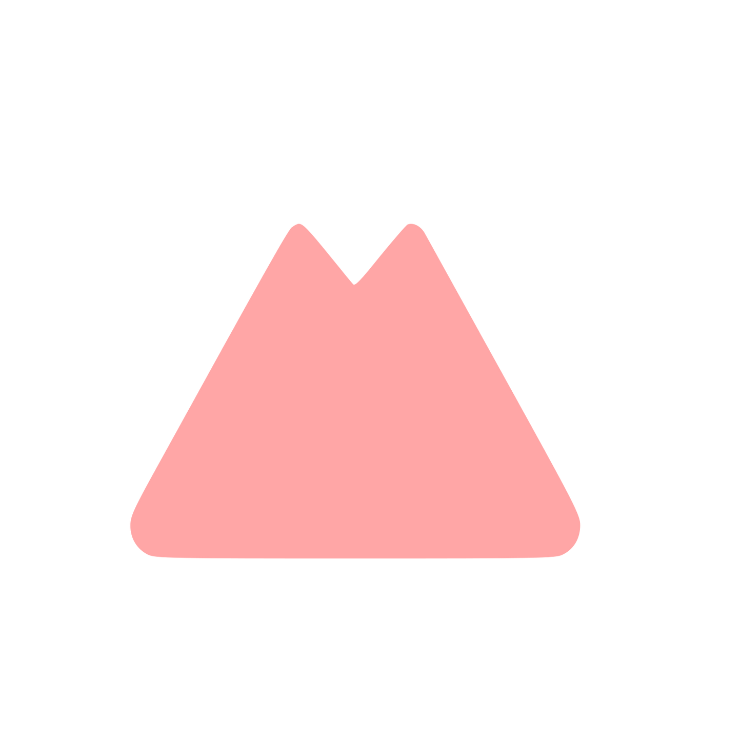 Twin Peak Mountain Logo #ffa6a6