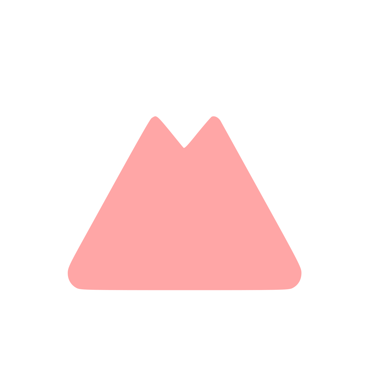 Twin Peak Mountain Logo #ffa6a6