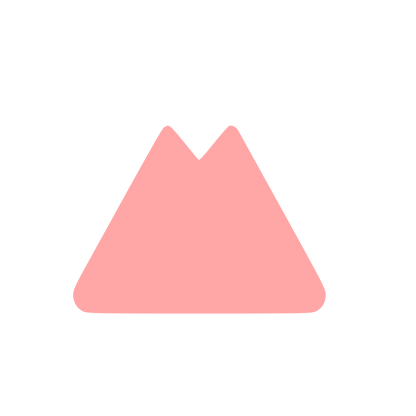 Twin Peak Mountain Logo #ffa6a6
