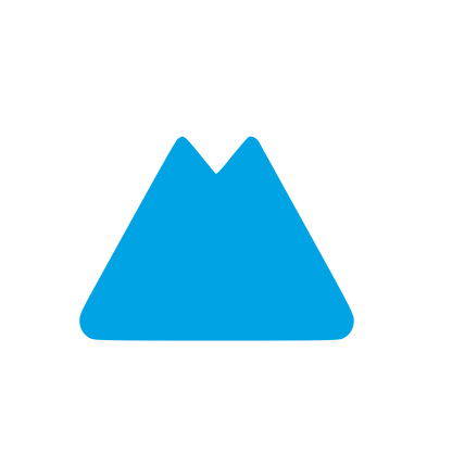 Twin Peak Mountain Logo #00a3e4
