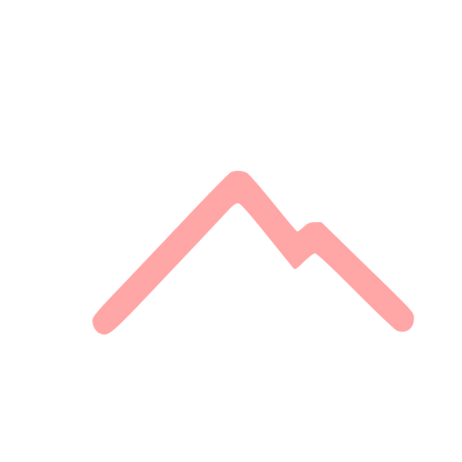 Mountain Peak Outline Logo #ffa6a6