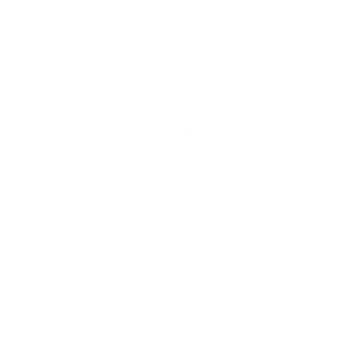 Mountain Peak Outline Logo #ffffff