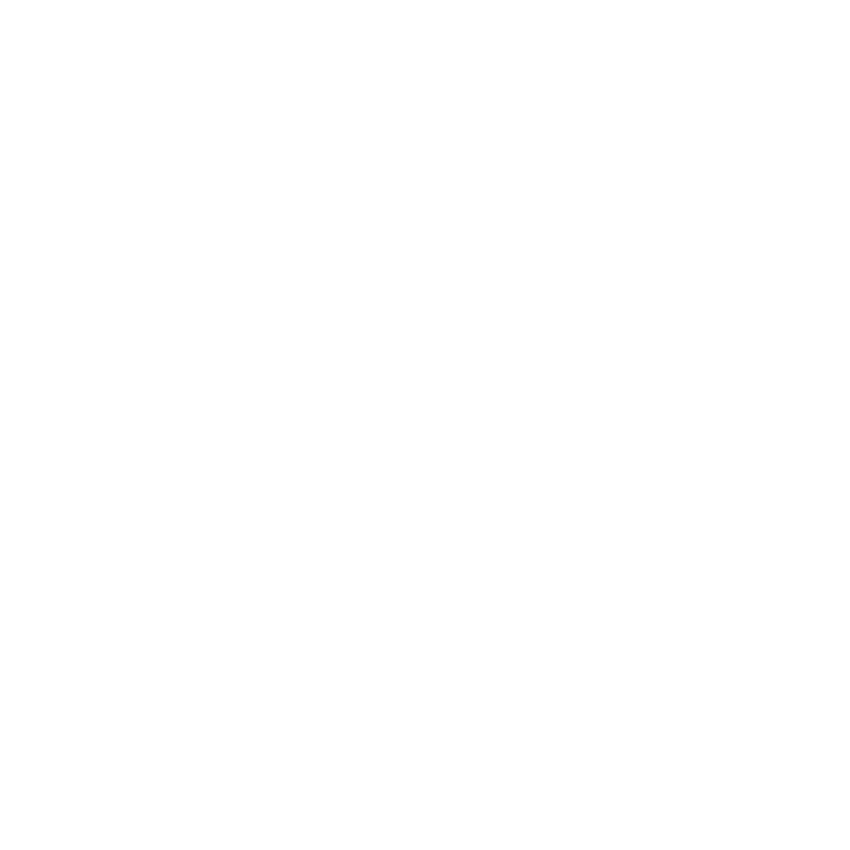 Split Pyramid Mountain Logo #ffffff