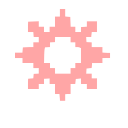 Pixel Sun Logo #ffa6a6