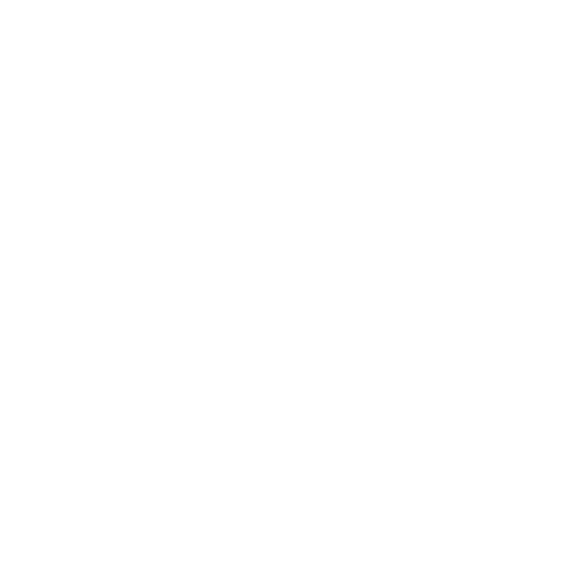 Pixel Sun Logo #ffffff
