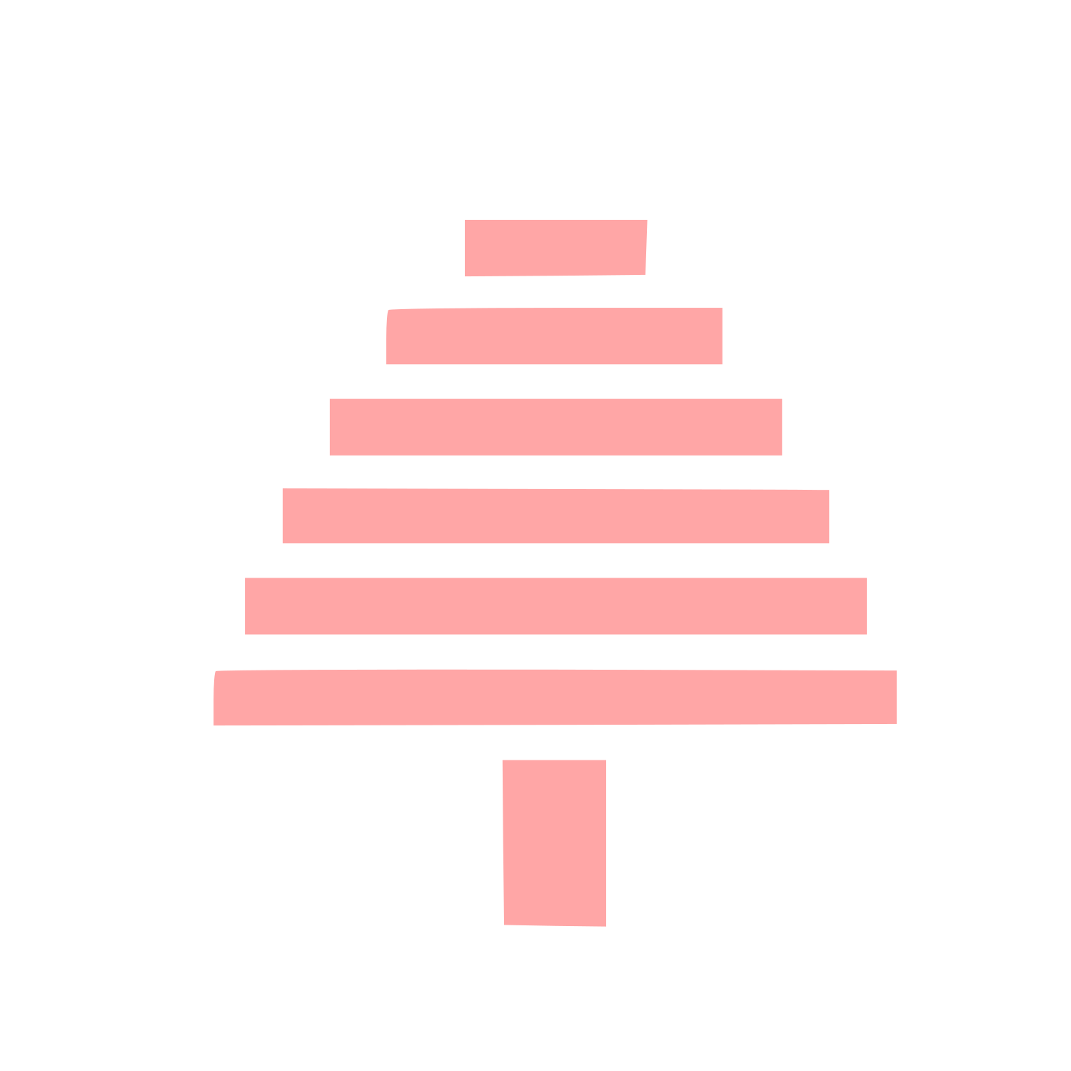 Swiss Style Tree Logo #ffa6a6
