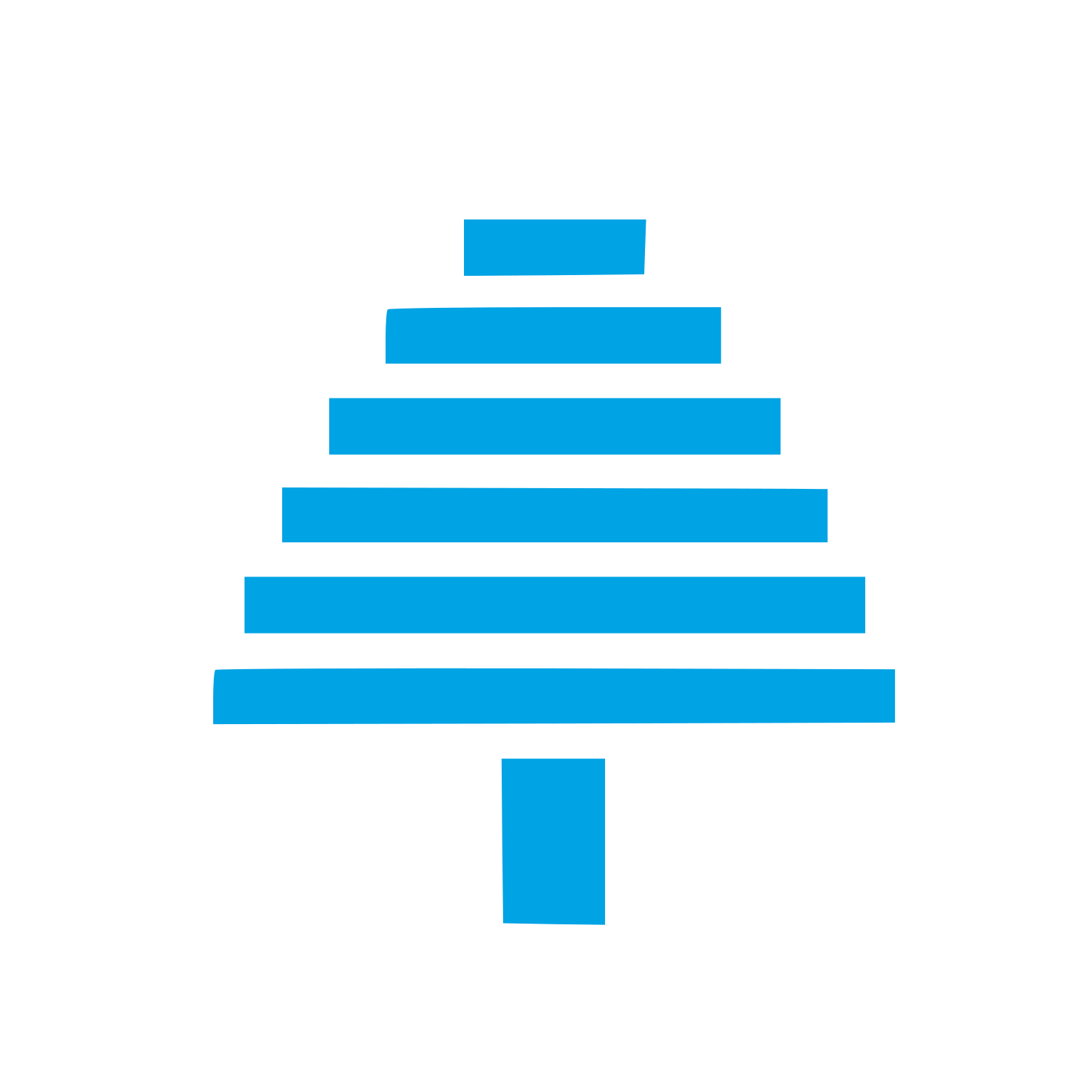 Swiss Style Tree Logo #00a3e4