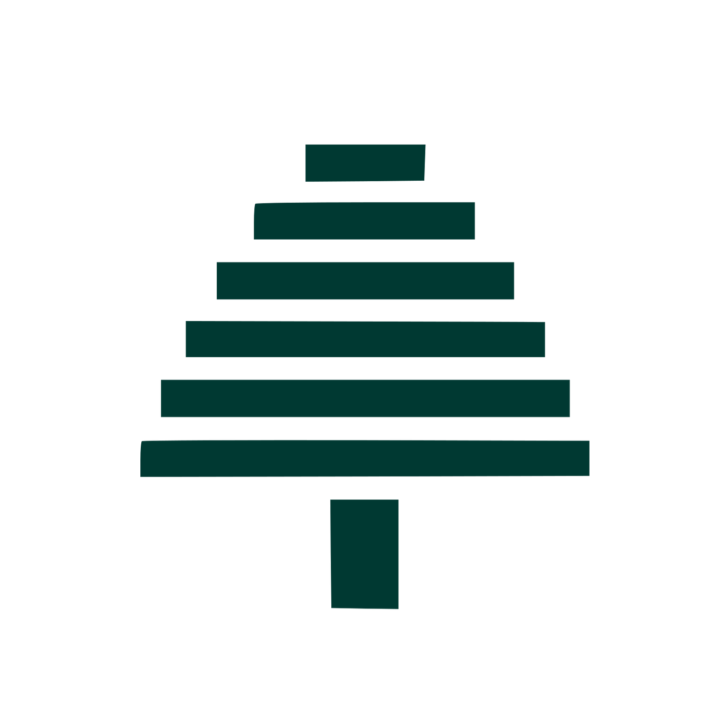 Swiss Style Tree Logo #003932