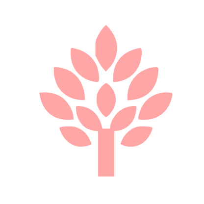 Wheat Stalk Tree Logo #ffa6a6