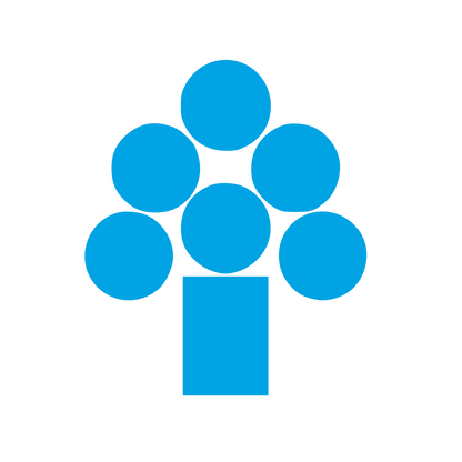 Circle Cluster Tree Logo #00a3e4