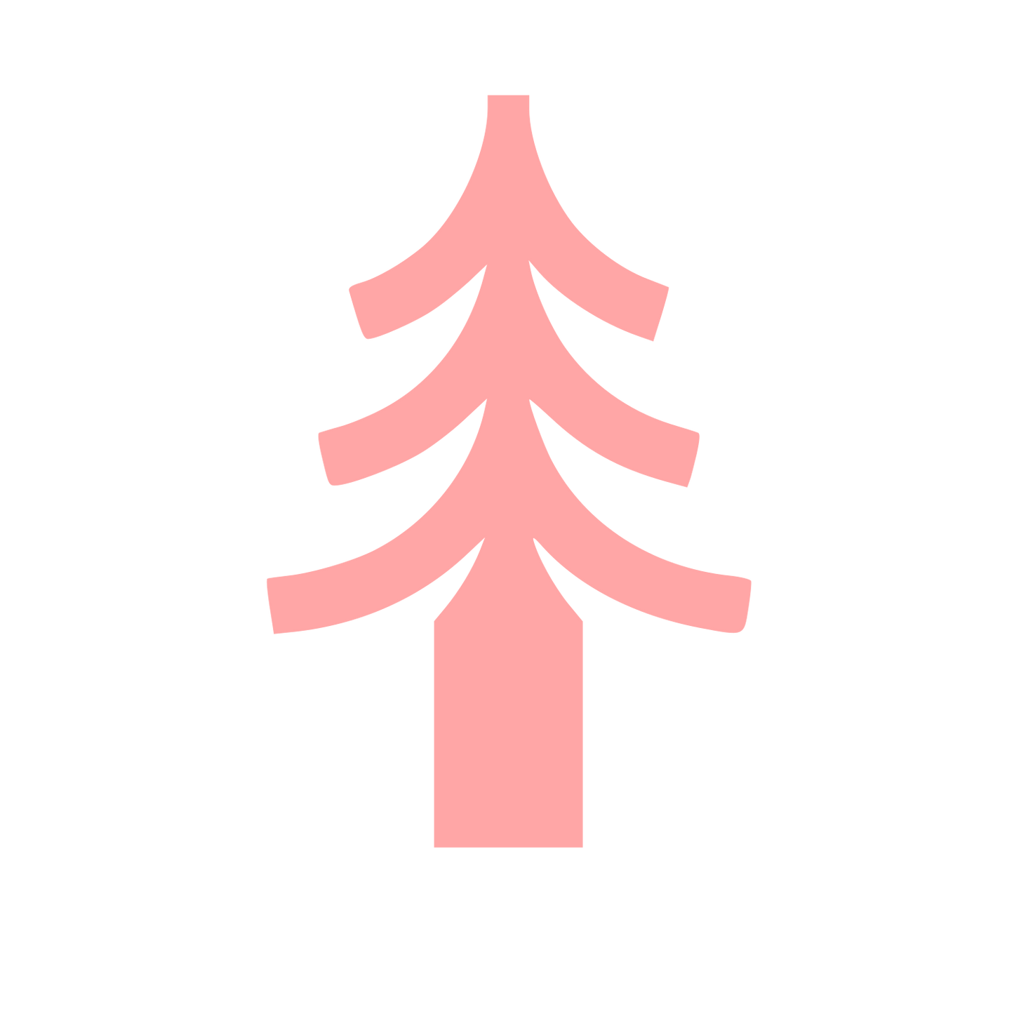 Swiss Pine Tree Logo #ffa6a6