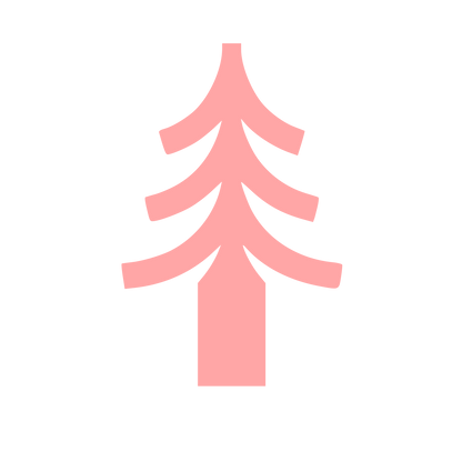 Swiss Pine Tree Logo #ffa6a6