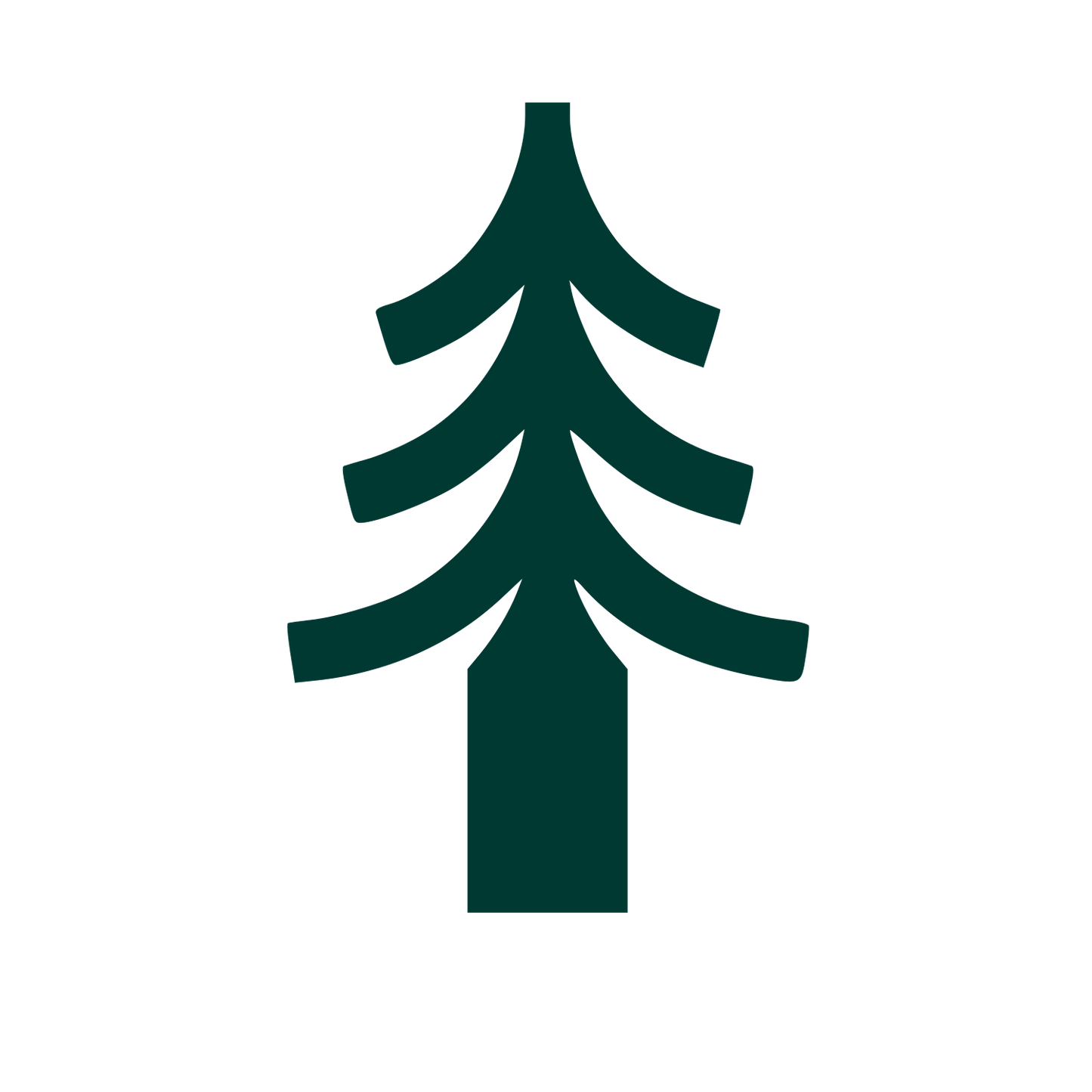 Swiss Pine Tree Logo #003932