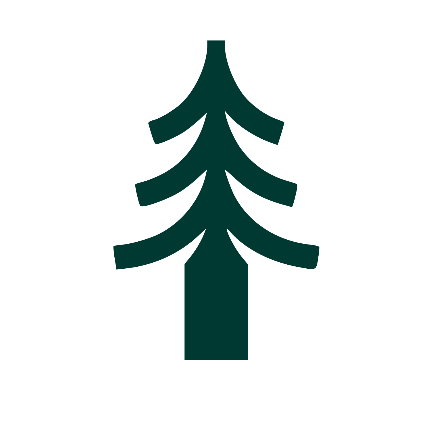 Swiss Pine Tree Logo #003932