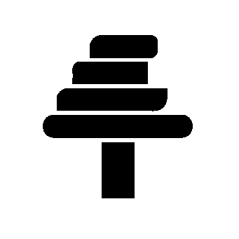 Stacked Layers Tree Logo