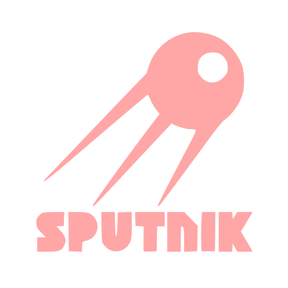 Sputnik Satellite Logo #ffa6a6