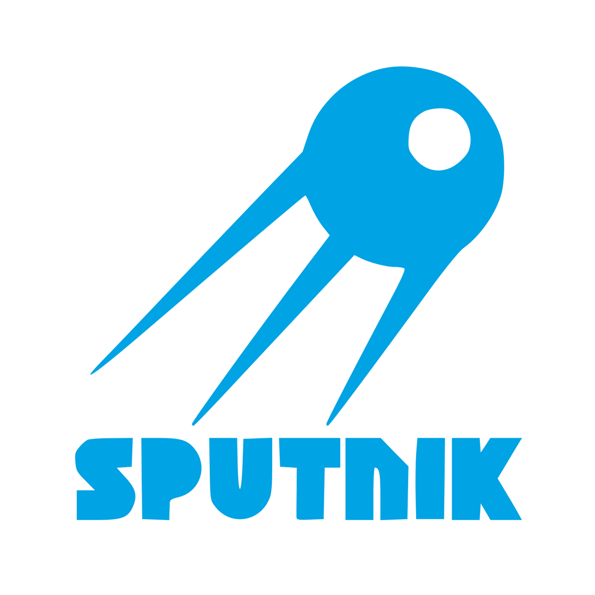 Sputnik Satellite Logo #00a3e4