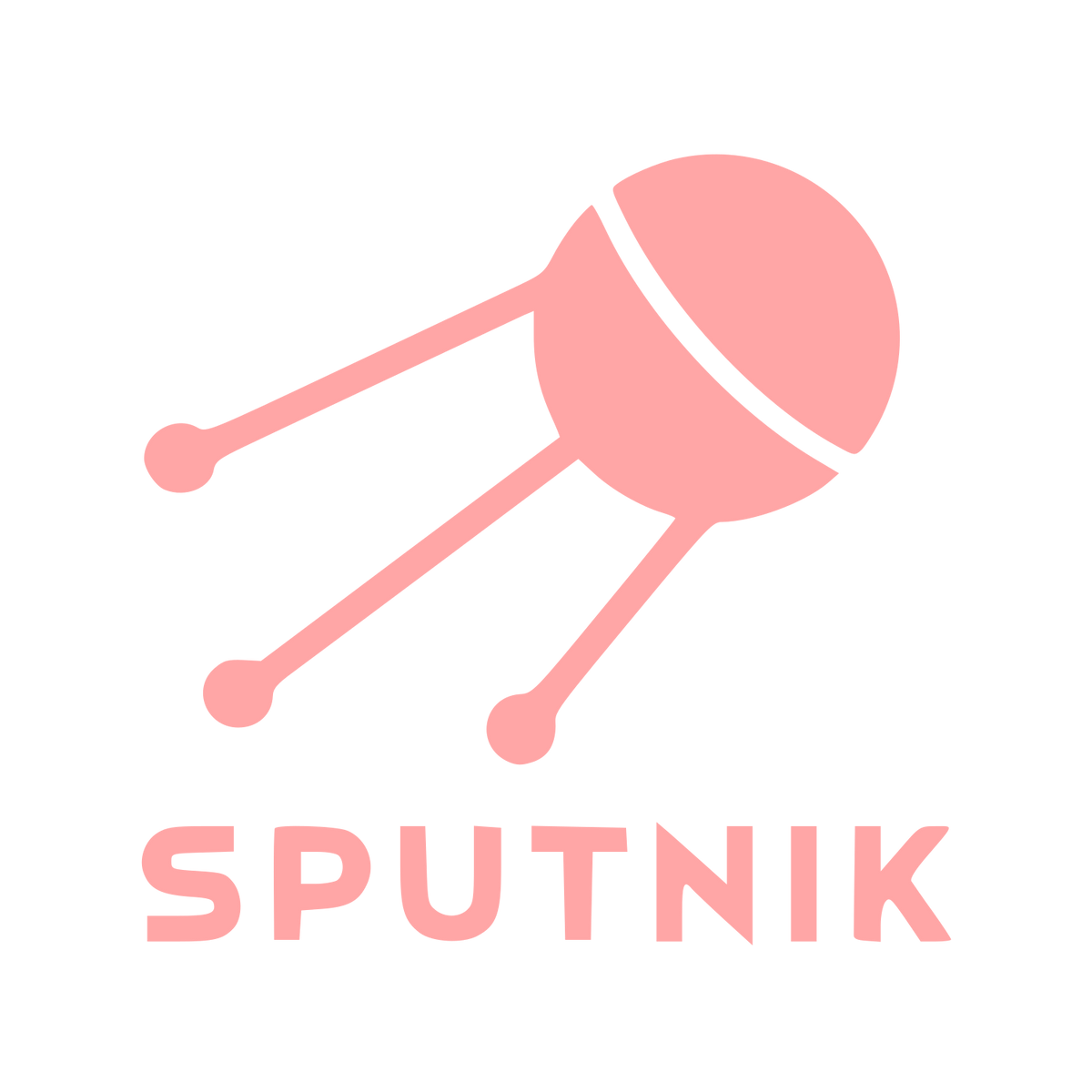 Sputnik Satellite Bold Logo #ffa6a6